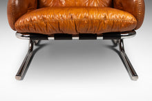Load image into Gallery viewer, Mid-Century Modern Tubular Chair & Ottoman Set in Chrome and Original Leather by Milo Baughman for Directional, USA, c. 1960s-ABT Modern