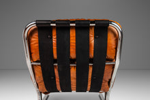 Load image into Gallery viewer, Mid-Century Modern Tubular Chair & Ottoman Set in Chrome and Original Leather by Milo Baughman for Directional, USA, c. 1960s-ABT Modern