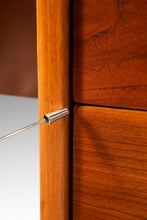 Load image into Gallery viewer, Mid-Century Modern V-Shaped Walnut Executive Desk w/ Black Leather Top After Harvey Probber, USA, c. 1960s-ABT Modern