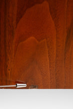 Load image into Gallery viewer, Mid-Century Modern V-Shaped Walnut Executive Desk w/ Black Leather Top After Harvey Probber, USA, c. 1960s-ABT Modern