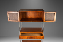 Load image into Gallery viewer, Mid-Century Modern Wall Unit / Bookcase / Display Cabinet in Walnut & Stainless Steel by Jack Cartwright for Founders, USA, c. 1960s-ABT Modern
