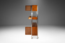 Load image into Gallery viewer, Mid-Century Modern Wall Unit / Bookcase / Display Cabinet in Walnut & Stainless Steel by Jack Cartwright for Founders, USA, c. 1960s-ABT Modern