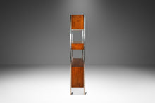 Load image into Gallery viewer, Mid-Century Modern Wall Unit / Bookcase / Display Cabinet in Walnut & Stainless Steel by Jack Cartwright for Founders, USA, c. 1960s-ABT Modern