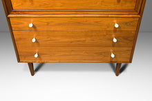Load image into Gallery viewer, Mid Century Modern Walnut Tall Boy Five Drawer Dresser by Kipp Stewart for Drexel Declaration, USA, c. 1960s-ABT Modern