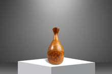 Load image into Gallery viewer, Mid-Century Modern Wood-Turned Hand Sculpted Vase in Solid Teak & Burlwood, USA, c. 1970's-ABT Modern