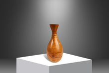 Load image into Gallery viewer, Mid-Century Modern Wood-Turned Hand Sculpted Vase in Solid Teak & Burlwood, USA, c. 1970's-ABT Modern