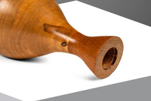 Load image into Gallery viewer, Mid-Century Modern Wood-Turned Hand Sculpted Vase in Solid Teak & Burlwood, USA, c. 1970's-ABT Modern