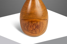 Load image into Gallery viewer, Mid-Century Modern Wood-Turned Hand Sculpted Vase in Solid Teak & Burlwood, USA, c. 1970's-ABT Modern