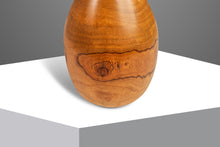 Load image into Gallery viewer, Mid-Century Modern Wood-Turned Hand Sculpted Vase in Solid Teak & Burlwood, USA, c. 1970's-ABT Modern