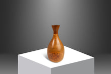 Load image into Gallery viewer, Mid-Century Modern Wood-Turned Hand Sculpted Vase in Solid Teak & Burlwood, USA, c. 1970's-ABT Modern