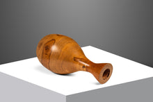 Load image into Gallery viewer, Mid-Century Modern Wood-Turned Hand Sculpted Vase in Solid Teak & Burlwood, USA, c. 1970's-ABT Modern
