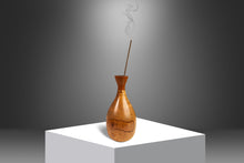 Load image into Gallery viewer, Mid-Century Modern Wood-Turned Hand Sculpted Vase in Solid Teak & Burlwood, USA, c. 1970's-ABT Modern