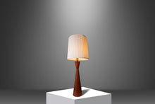 Load image into Gallery viewer, Mid-Century Modern Wood-Turned Hourglass Table Lamp in Solid Walnut Attributed to Phillip Lloyd Powell, USA, c. 1960's-ABT Modern