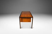 Load image into Gallery viewer, Mid-Century Modern Writers Desk in Oak w/ Acid Etched Bronze Frame by Harry Lunstead Designs, USA, c. 1970's-ABT Modern