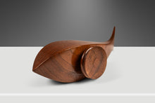 Load image into Gallery viewer, Mid-Century Organic Modern Abstract Hand-Carved Fish / Whale Sculpture in Solid Teak, USA, c. 1960's-ABT Modern