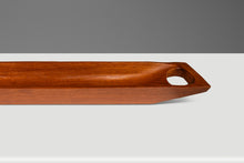 Load image into Gallery viewer, Mid-Century Organic Modern Elongated Serving Tray / Catch-All Hand-Carved from Solid Teak, c. 1970s-ABT Modern