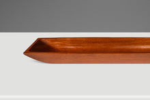Load image into Gallery viewer, Mid-Century Organic Modern Elongated Serving Tray / Catch-All Hand-Carved from Solid Teak, c. 1970s-ABT Modern