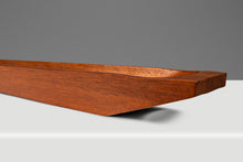Load image into Gallery viewer, Mid-Century Organic Modern Elongated Serving Tray / Catch-All Hand-Carved from Solid Teak, c. 1970s-ABT Modern
