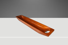 Load image into Gallery viewer, Mid-Century Organic Modern Elongated Serving Tray / Catch-All Hand-Carved from Solid Teak, c. 1970s-ABT Modern