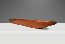 Load image into Gallery viewer, Mid-Century Organic Modern Elongated Serving Tray / Catch-All Hand-Carved from Solid Teak, c. 1970s-ABT Modern