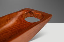 Load image into Gallery viewer, Mid-Century Organic Modern Elongated Serving Tray / Catch-All Hand-Carved from Solid Teak, c. 1970s-ABT Modern