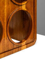 Load image into Gallery viewer, Mid-Century Organic Modern Minimalist "Domino" Wine Rack in Solid Monkey Pod Wood, USA, c. 1970s-ABT Modern