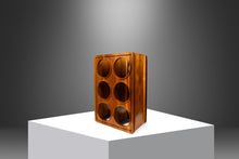 Load image into Gallery viewer, Mid-Century Organic Modern Minimalist "Domino" Wine Rack in Solid Monkey Pod Wood, USA, c. 1970s-ABT Modern