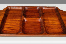 Load image into Gallery viewer, Mid-Century Organic Modern Serving Tray / Catchall Carved from Solid Burmese Teak, c. 1970s-ABT Modern