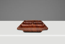 Load image into Gallery viewer, Mid-Century Organic Modern Serving Tray / Catchall Carved from Solid Burmese Teak, c. 1970s-ABT Modern