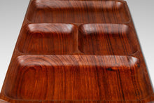Load image into Gallery viewer, Mid-Century Organic Modern Serving Tray / Catchall Carved from Solid Burmese Teak, c. 1970s-ABT Modern