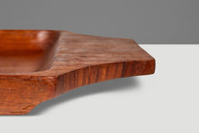 Load image into Gallery viewer, Mid-Century Organic Modern Serving Tray / Catchall Carved from Solid Burmese Teak, c. 1970s-ABT Modern
