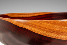 Load image into Gallery viewer, Mid-Century Organic Modern Wood-Turned Hand-Crafted Serving Bowl in Solid Mahogany, c. 1970s-ABT Modern