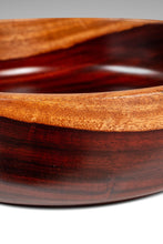 Load image into Gallery viewer, Mid-Century Organic Modern Wood-Turned Hand-Crafted Serving Bowl in Solid Mahogany, c. 1970s-ABT Modern