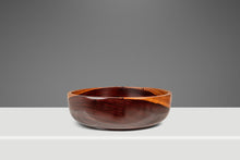 Load image into Gallery viewer, Mid-Century Organic Modern Wood-Turned Hand-Crafted Serving Bowl in Solid Mahogany, c. 1970s-ABT Modern