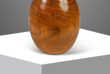 Load image into Gallery viewer, Mid-Century Organic Modern Wood-Turned Hand Sculpted Vase in Solid Honey Oak, USA, c. 1970's-ABT Modern