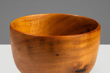 Load image into Gallery viewer, Mid-Century Organic Modern Wood-Turned Serving Bowl in Solid Myrtlewood, Oregon, USA, c. 1980's-ABT Modern