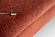 Load image into Gallery viewer, Mid-Century Post Modern Hollywood Regency "Wave" Chaise Lounge in Salmon Pink Velvet, USA, c. 1986-ABT Modern
