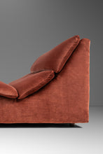 Load image into Gallery viewer, Mid-Century Post Modern Hollywood Regency "Wave" Chaise Lounge in Salmon Pink Velvet, USA, c. 1986-ABT Modern