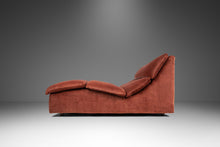 Load image into Gallery viewer, Mid-Century Post Modern Hollywood Regency "Wave" Chaise Lounge in Salmon Pink Velvet, USA, c. 1986-ABT Modern