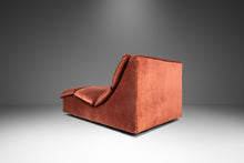 Load image into Gallery viewer, Mid-Century Post Modern Hollywood Regency "Wave" Chaise Lounge in Salmon Pink Velvet, USA, c. 1986-ABT Modern