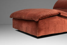Load image into Gallery viewer, Mid-Century Post Modern Hollywood Regency "Wave" Chaise Lounge in Salmon Pink Velvet, USA, c. 1986-ABT Modern