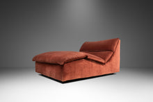 Load image into Gallery viewer, Mid-Century Post Modern Hollywood Regency "Wave" Chaise Lounge in Salmon Pink Velvet, USA, c. 1986-ABT Modern