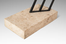 Load image into Gallery viewer, Mid-Century Post Modern Italian Cantilever Freestanding 6 Foot Floor Lamp with Travertine Base, Italy, c. 1980s-ABT Modern