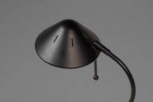 Load image into Gallery viewer, Mid-Century Post Modern Memphis-Style 'UFO' Adjustable Halogen Table Desk Lamp w/ Oak Base, c. 1980s-ABT Modern