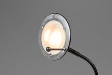 Load image into Gallery viewer, Mid-Century Post Modern Memphis-Style 'UFO' Adjustable Halogen Table Desk Lamp w/ Oak Base, c. 1980s-ABT Modern