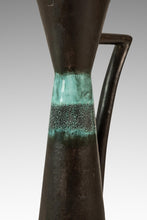 Load image into Gallery viewer, Mid-Century Postmodern Contemporary Studio Craft Glazed Ceramic Pitcher / Vase / Vessel, USA, c. 1980s-ABT Modern