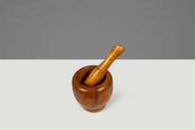 Load image into Gallery viewer, Mid-Century Scandinavian Condiment Carousel in Oak and Stainless Steel by STAKO w/ Complementary Mortar & Pestel, Sweden, c. 1960s-ABT Modern