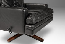Load image into Gallery viewer, Mid-Century Scandinavian Modern Lounge Chair w/ Matching Ottoman in Leather by Fredrik A. Kayser for Vatne Møbler, Norway, c. 1960s-ABT Modern