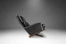 Load image into Gallery viewer, Mid-Century Scandinavian Modern Lounge Chair w/ Matching Ottoman in Leather by Fredrik A. Kayser for Vatne Møbler, Norway, c. 1960s-ABT Modern
