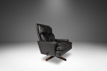 Load image into Gallery viewer, Mid-Century Scandinavian Modern Lounge Chair w/ Matching Ottoman in Leather by Fredrik A. Kayser for Vatne Møbler, Norway, c. 1960s-ABT Modern